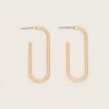 Oval Hoop Earring