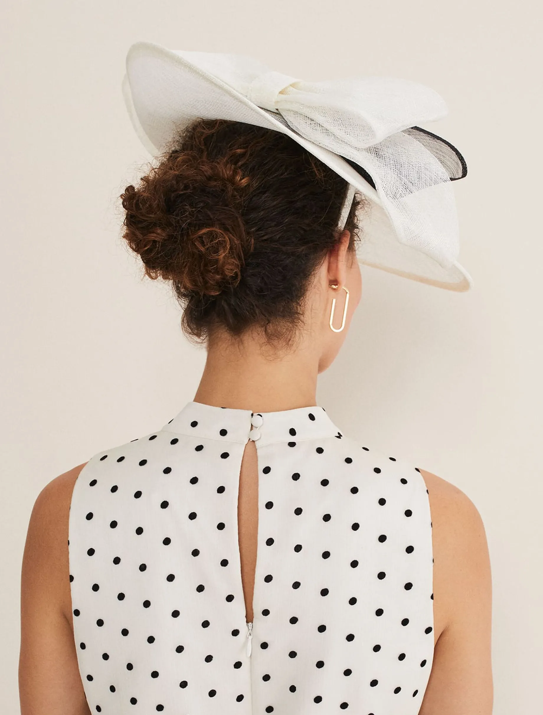 Oversized Double Bow Disc Fascinator