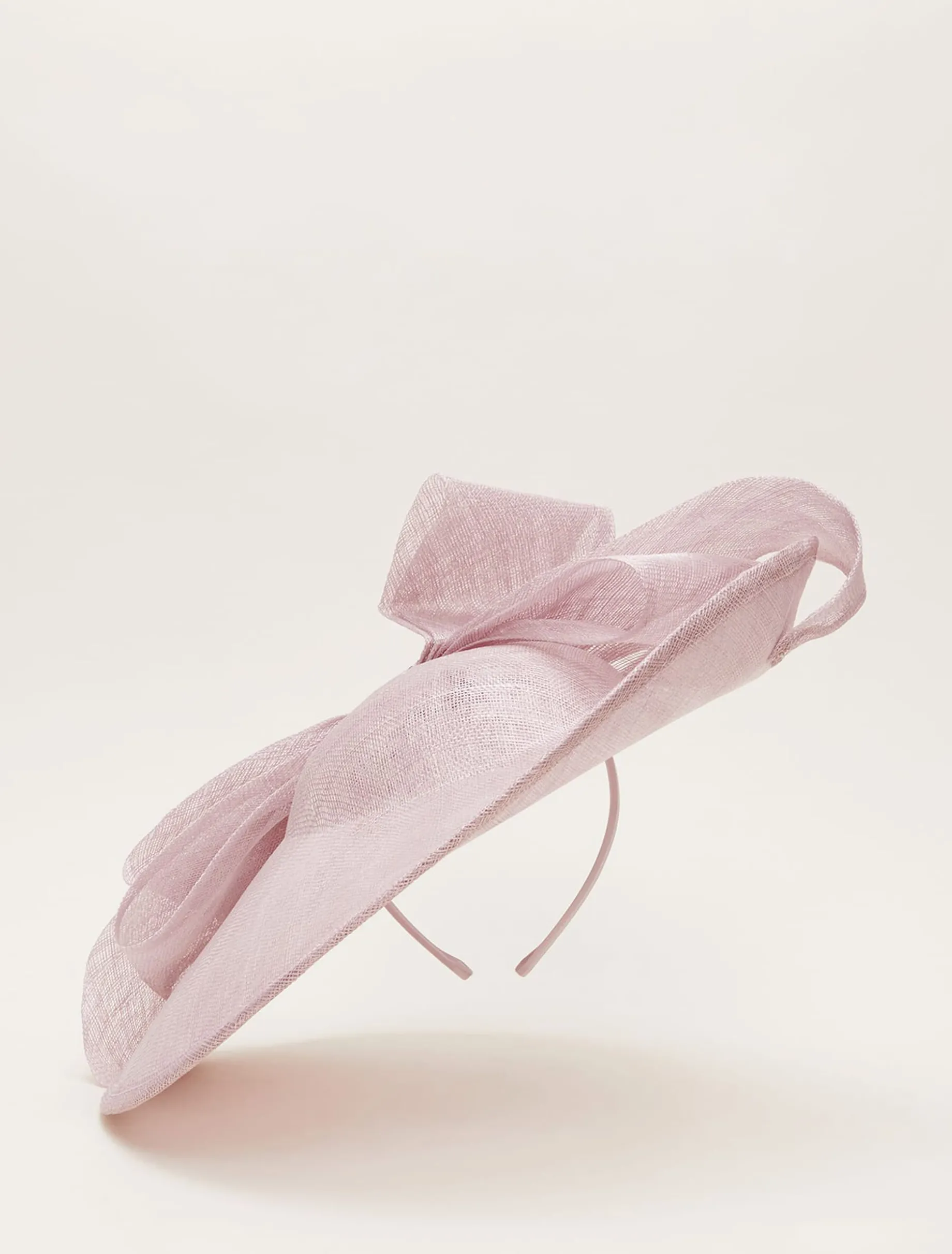 Oversized Double Bow Disc Fascinator