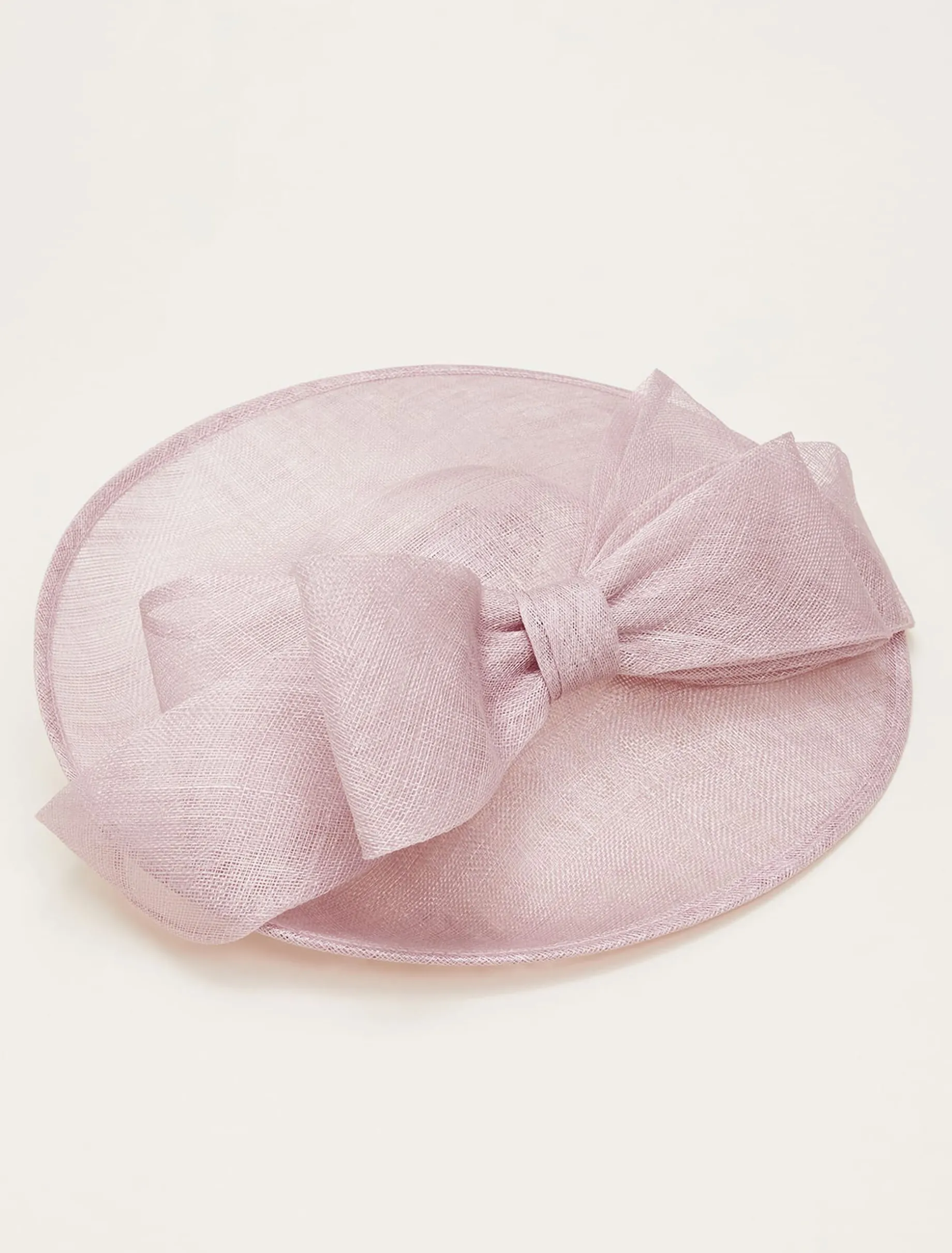 Oversized Double Bow Disc Fascinator
