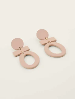 Painted Abstract Drop Earring