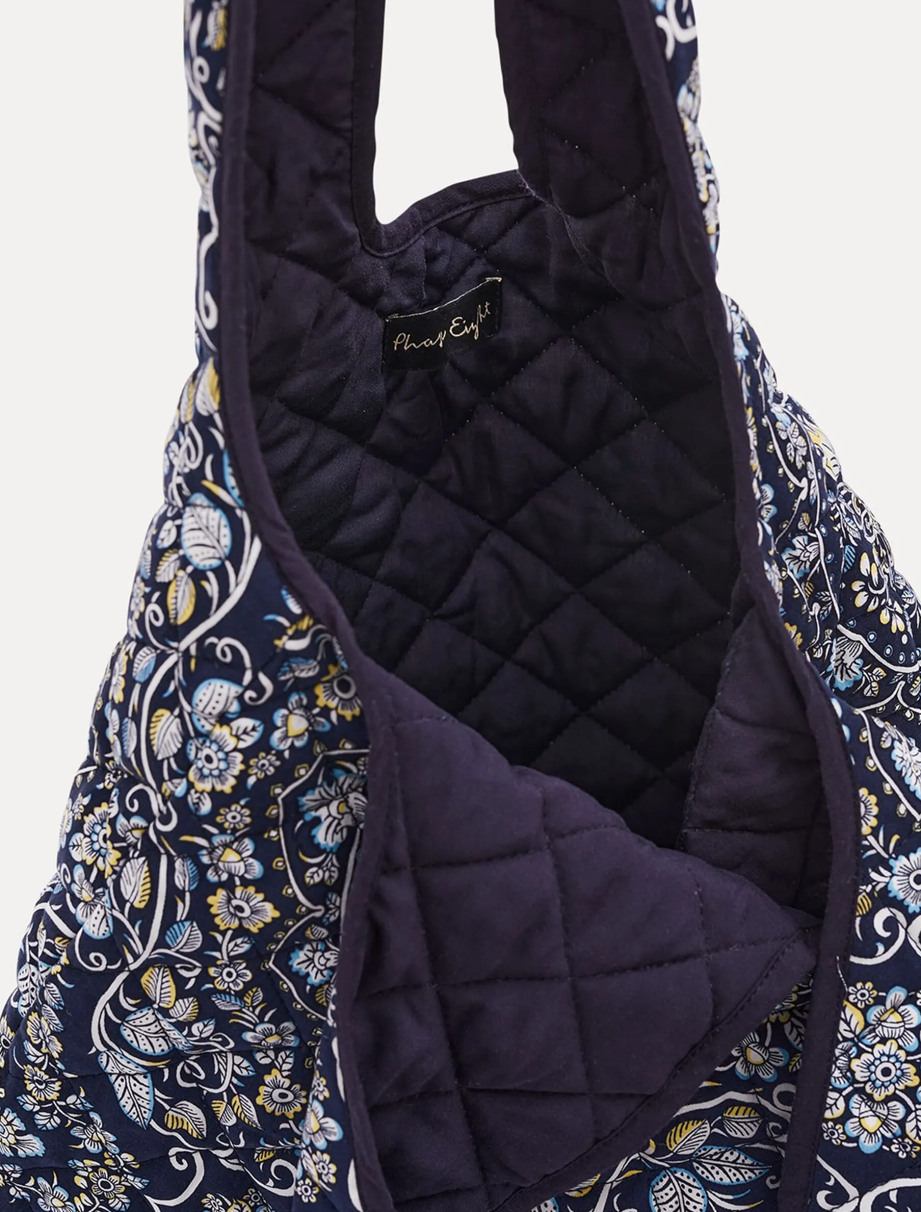 Paisley Print Quilted Shopper Bag