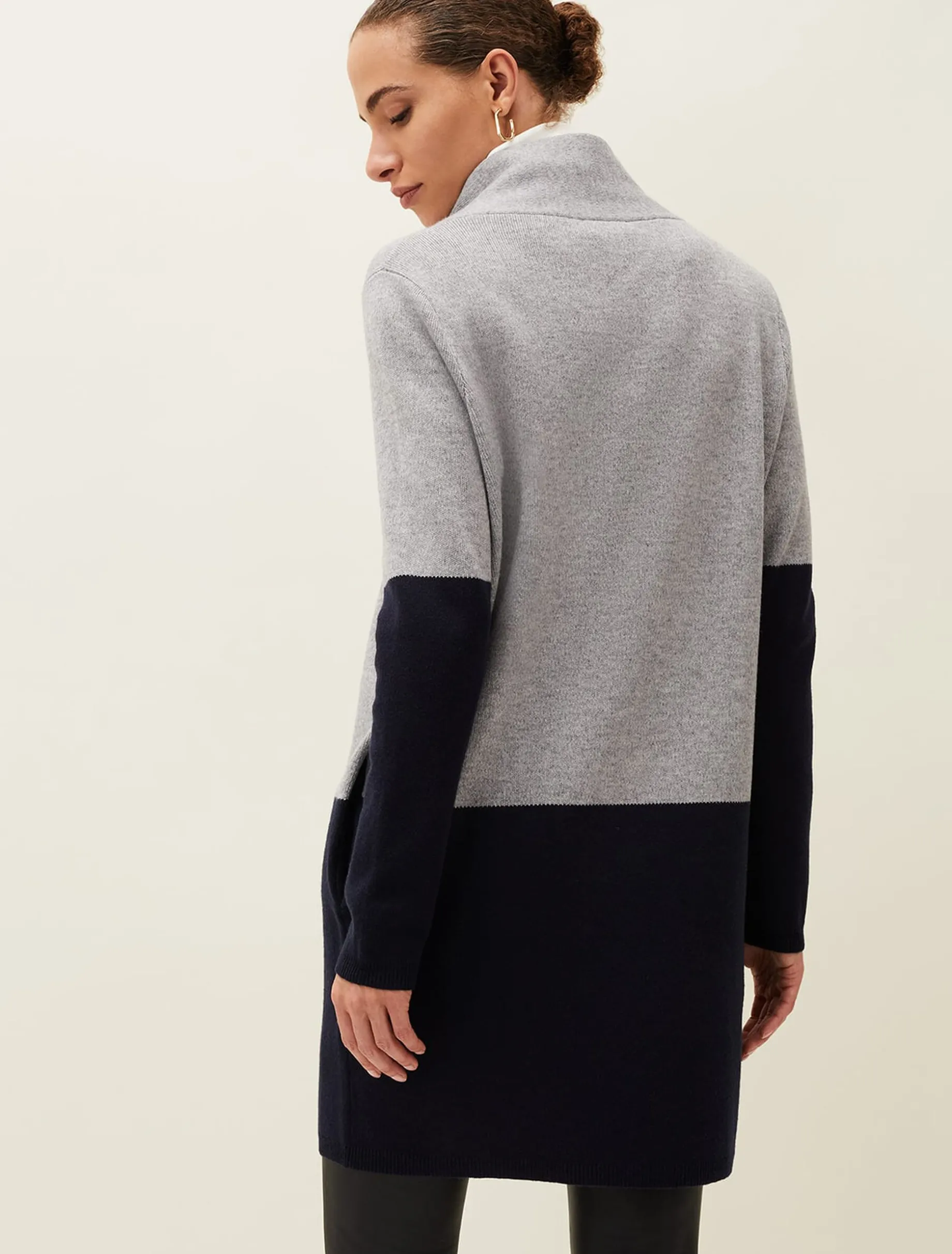 Paloma Colourblock Knit Coat