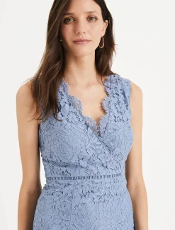Paola Lace Fishtail Dress