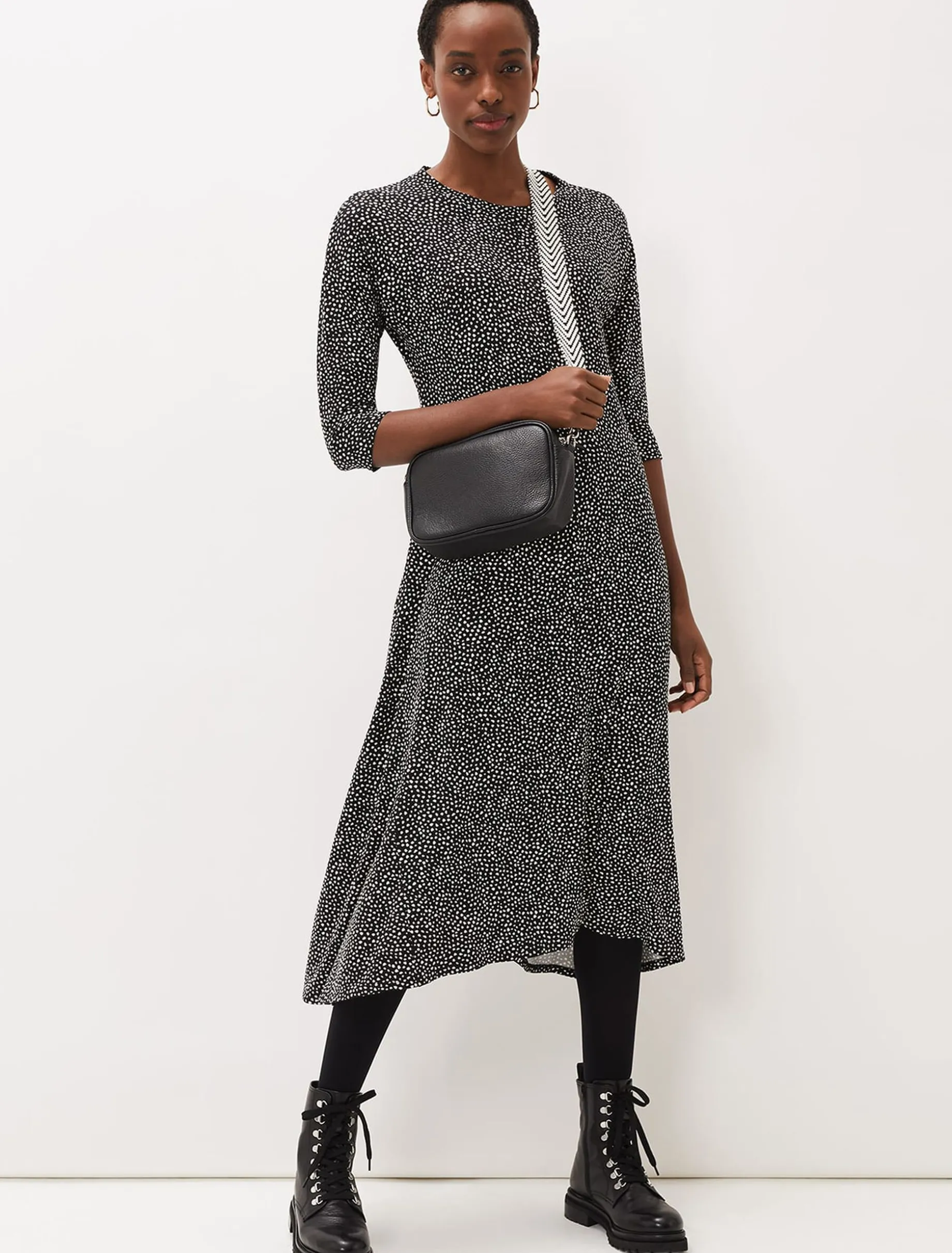 Paris Spot Print Dress