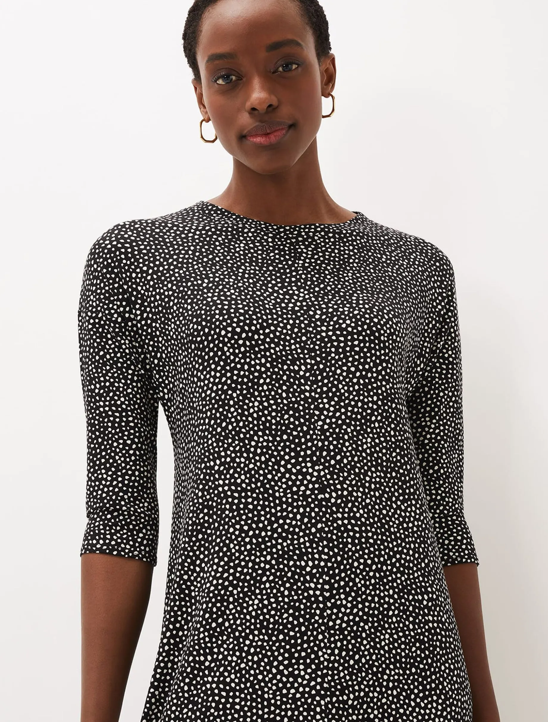 Paris Spot Print Dress