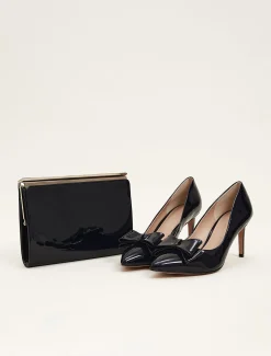 Patent Bow Court Shoe