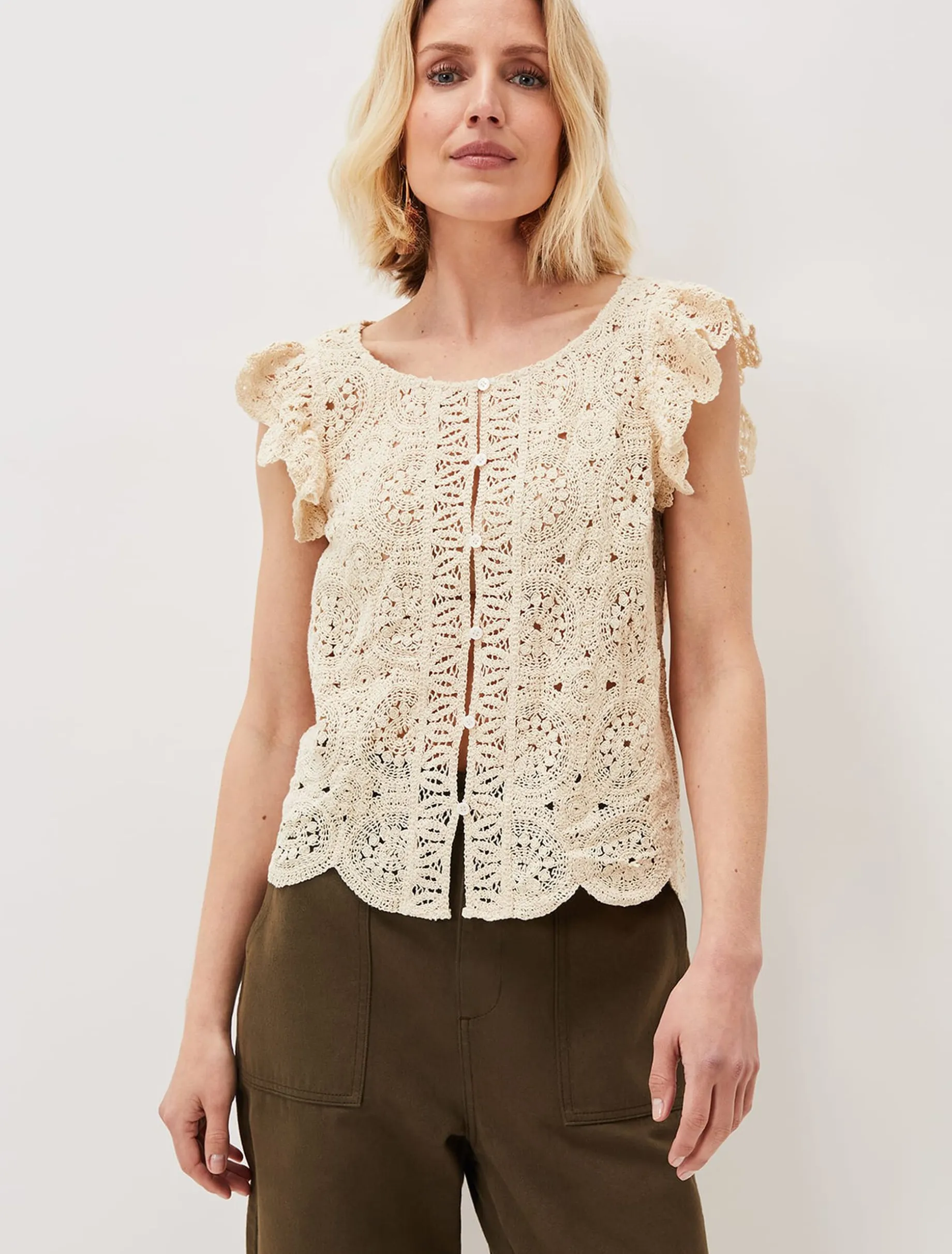 Paulie Crochet Pattern Knit Top
