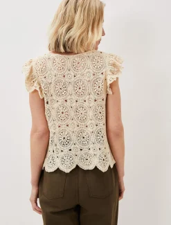 Paulie Crochet Pattern Knit Top