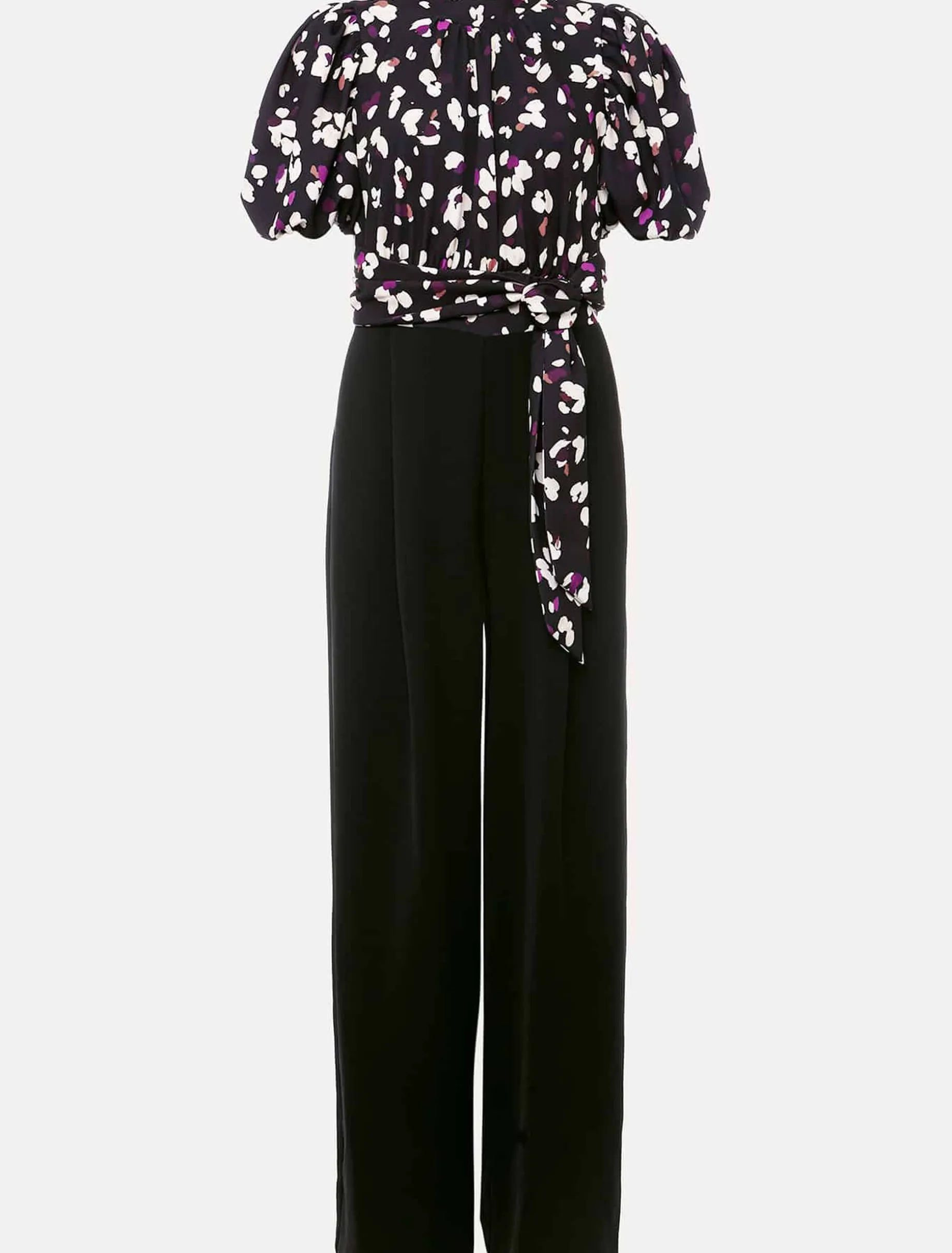 Paulina Puff Sleeve Animal Jumpsuit