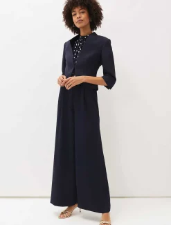 Paulina Puff Sleeve Spot Jumpsuit