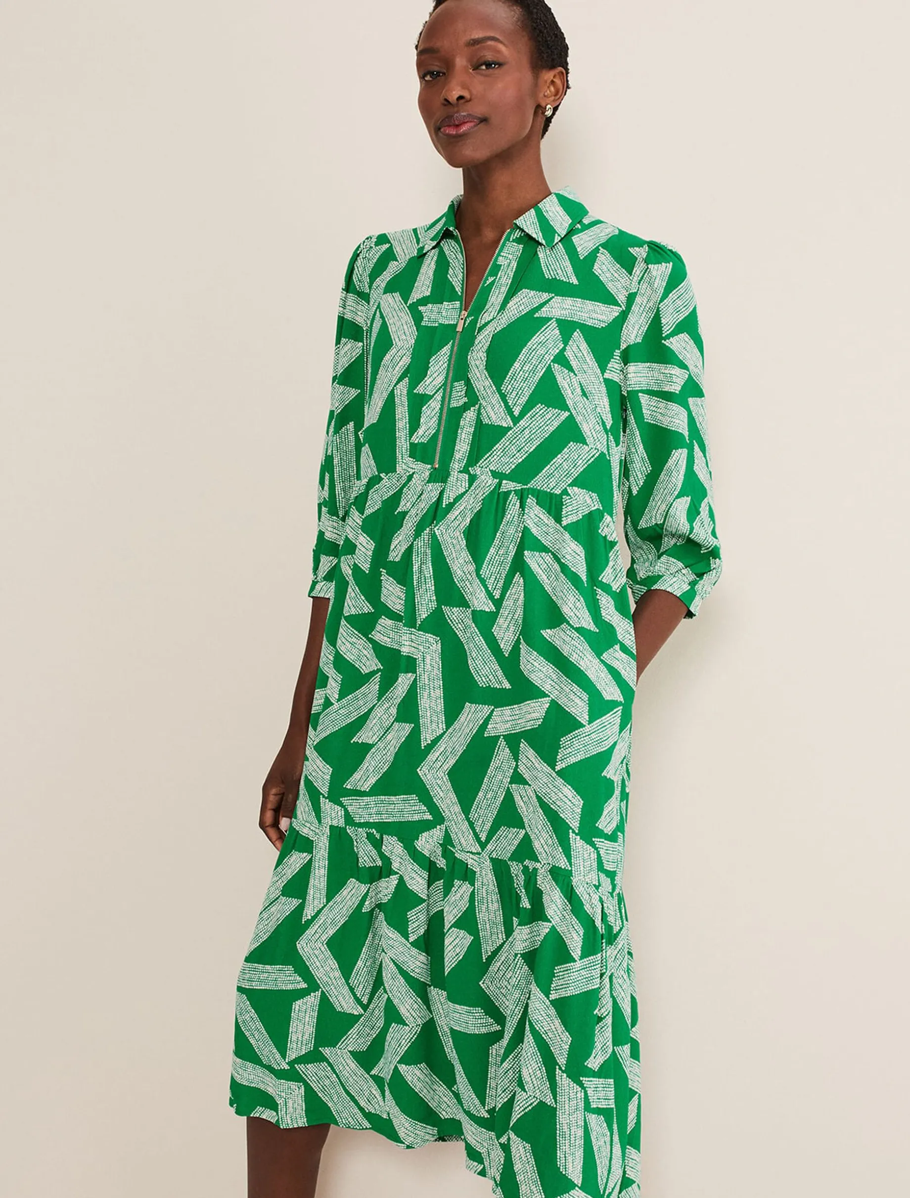 Penele Abstract Midi Dress