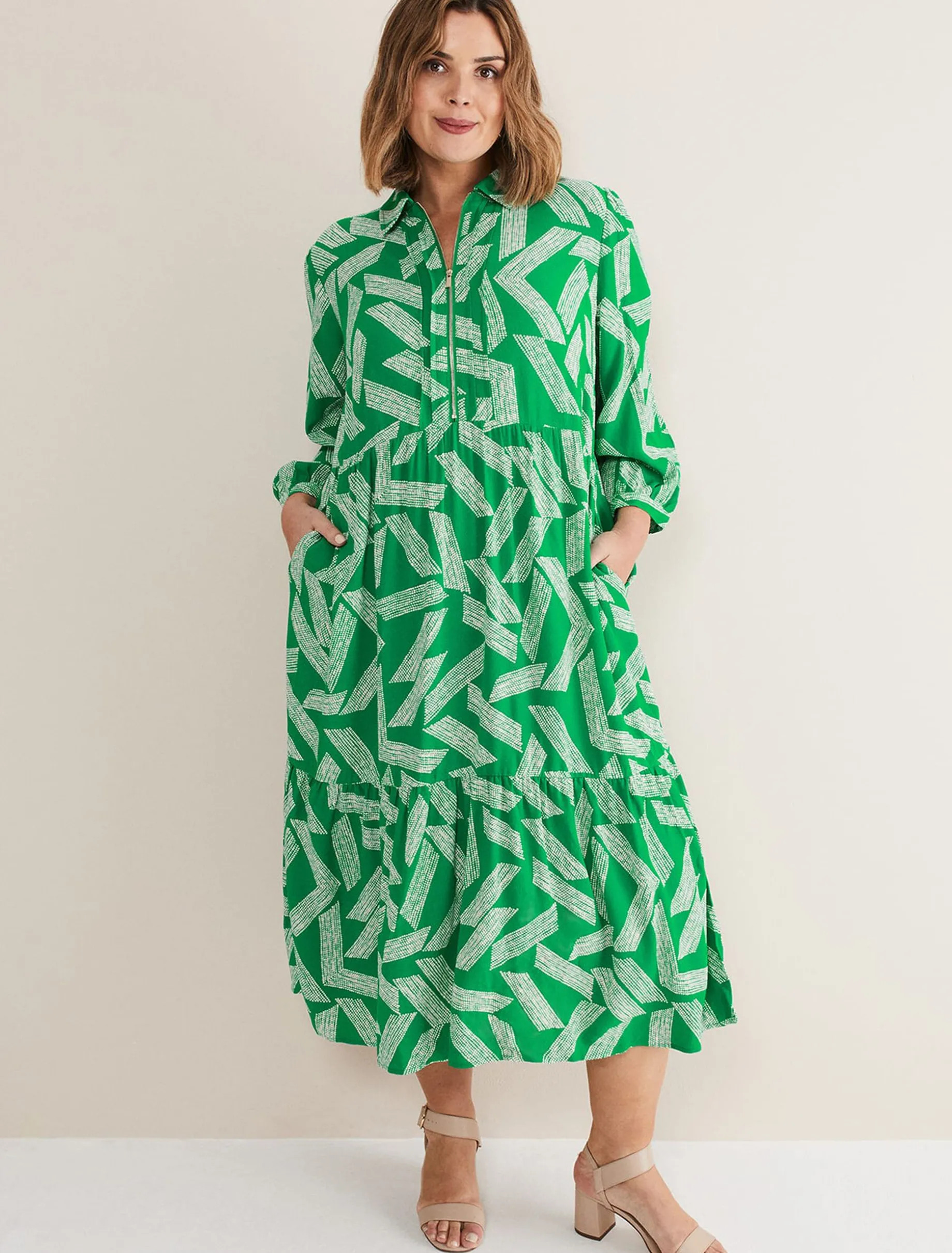 Penele Abstract Midi Dress