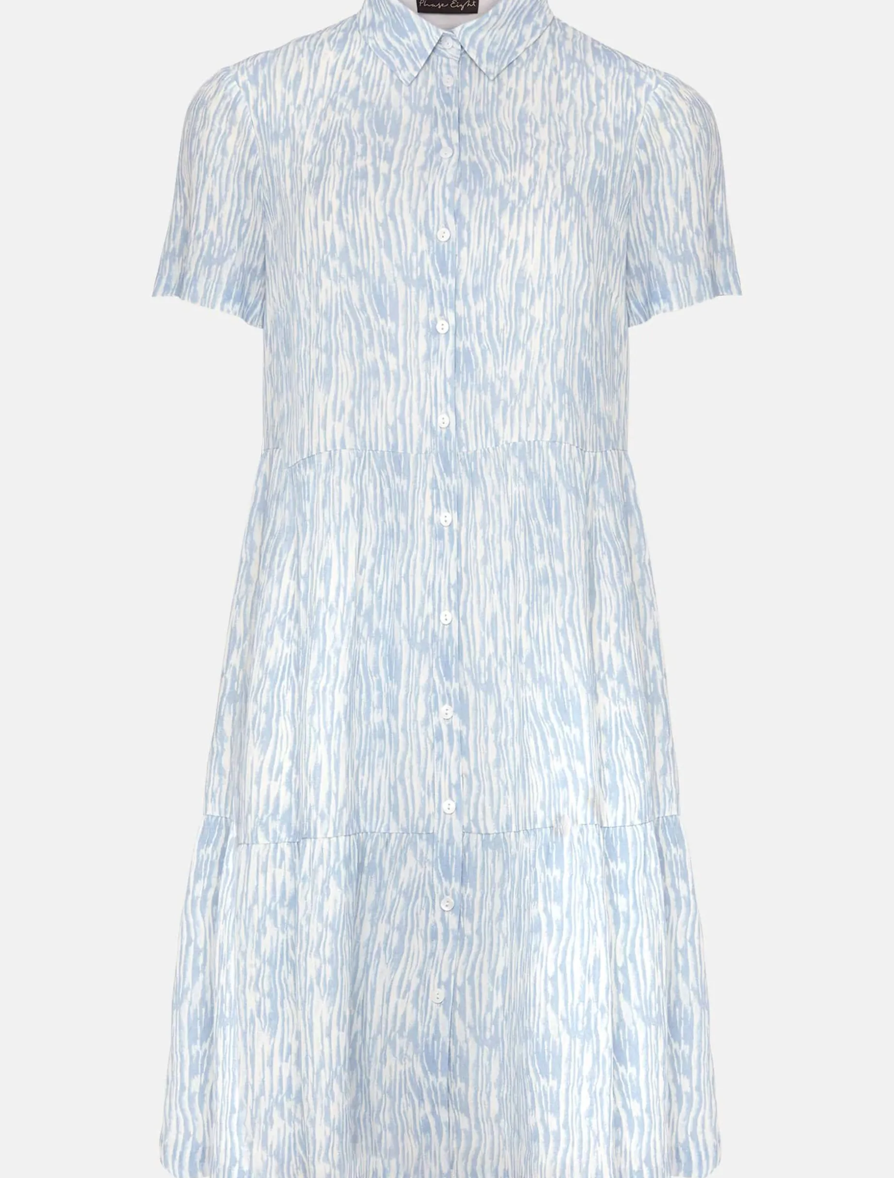 Penele Brushstroke Print Shirt Dress