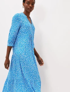 Penele Ditsy Print Maxi Dress