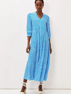 Penele Ditsy Print Maxi Dress