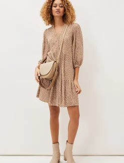Penele Ditsy Print Swing Dress