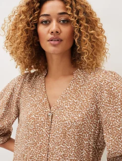 Penele Ditsy Print Swing Dress