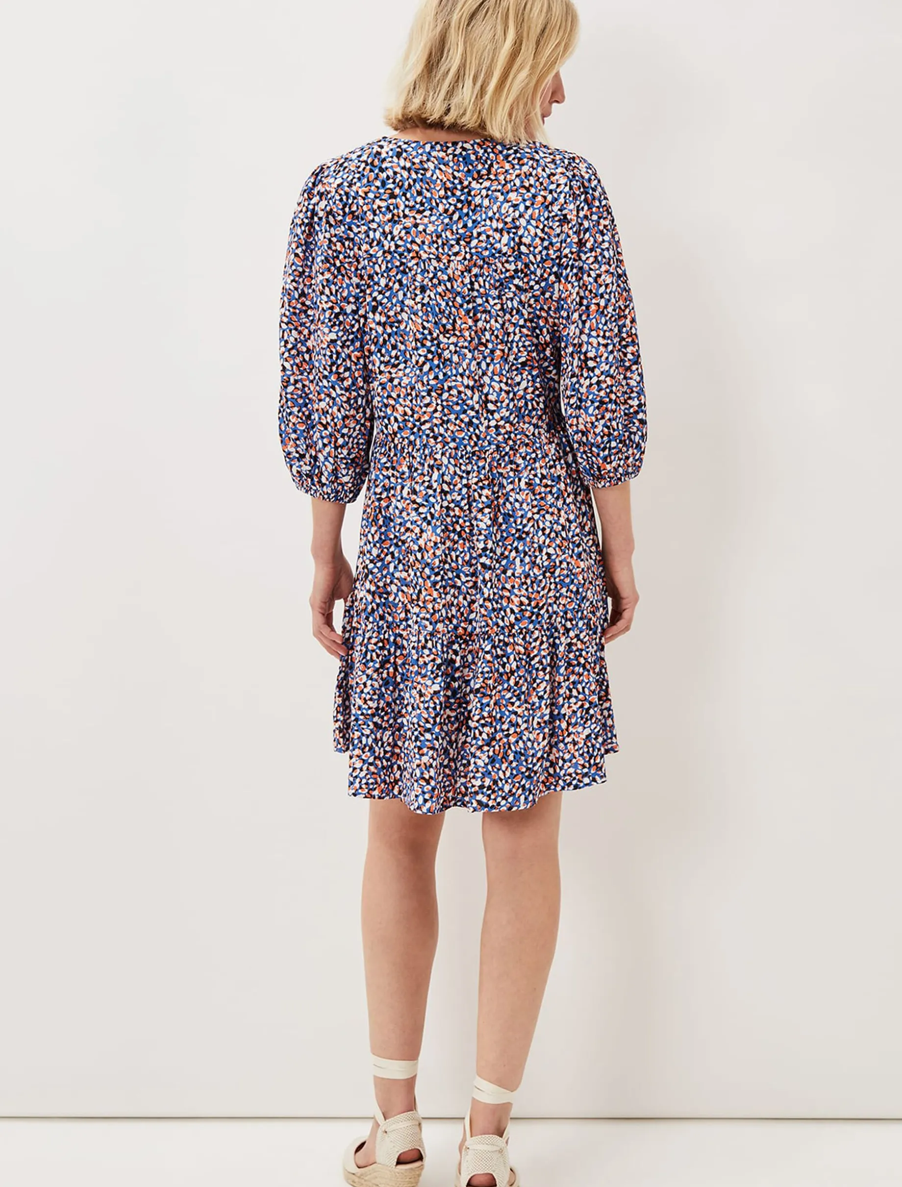 Penele Dotty Print Short Dress