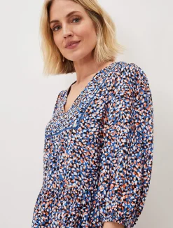 Penele Dotty Print Short Dress