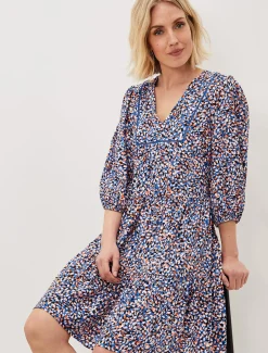 Penele Dotty Print Short Dress