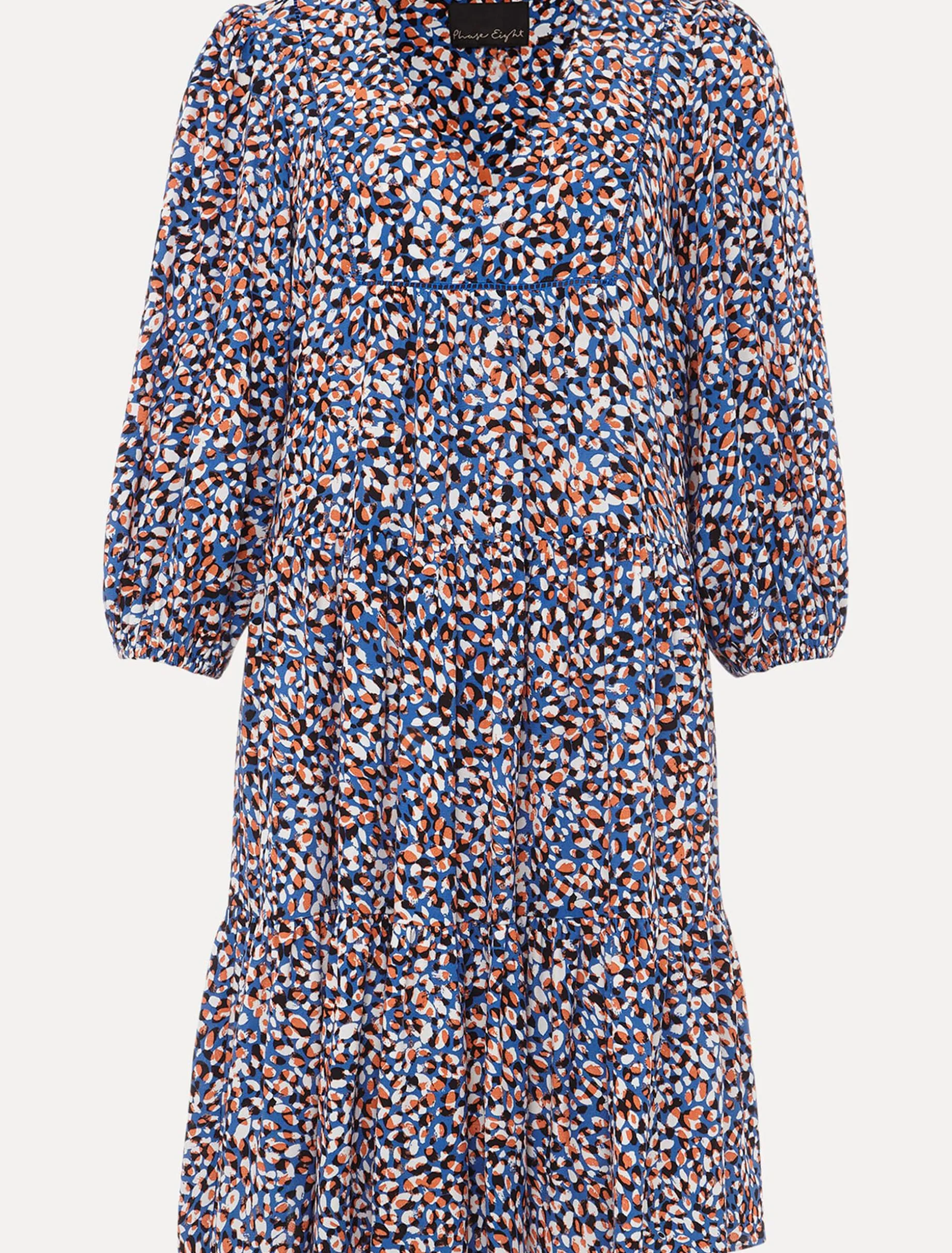 Penele Dotty Print Short Dress