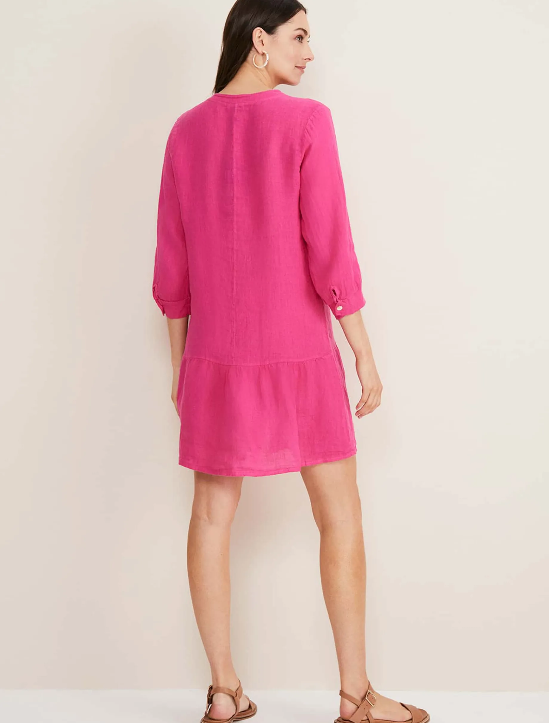 Penele Linen Swing Dress