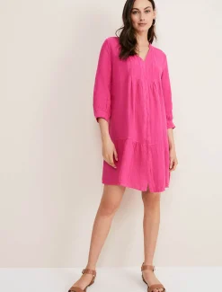 Penele Linen Swing Dress