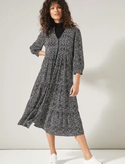Penele Print Midi Dress