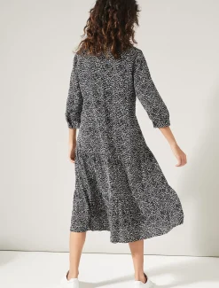Penele Print Midi Dress