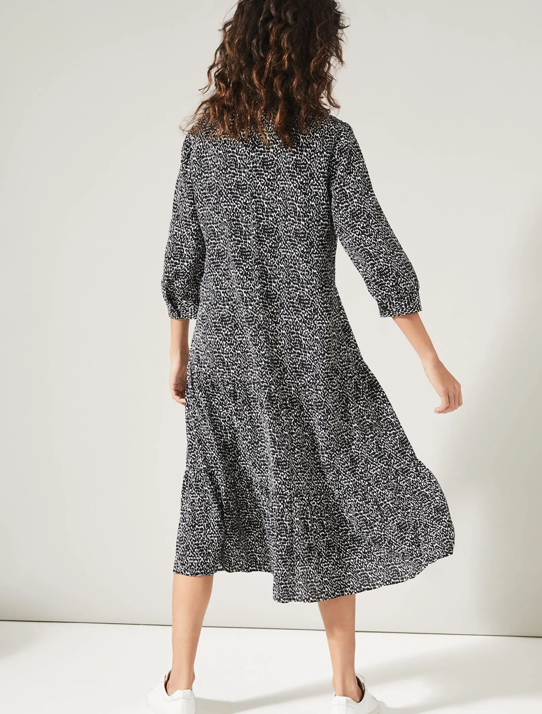Penele Print Midi Dress