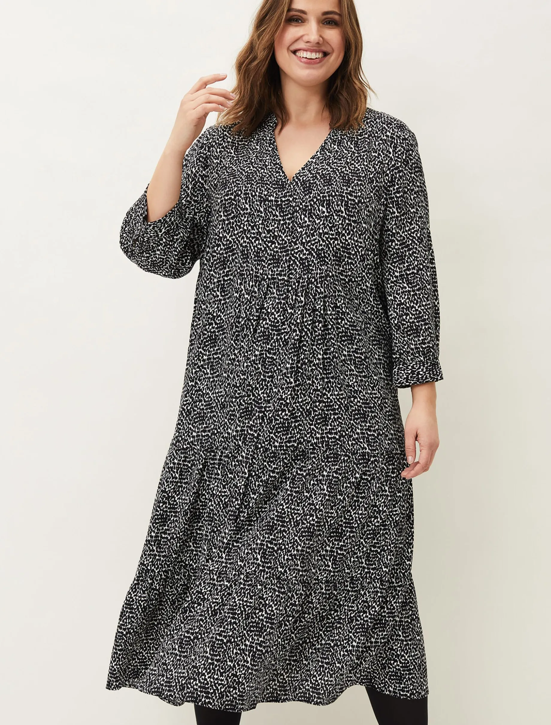 Penele Print Midi Dress