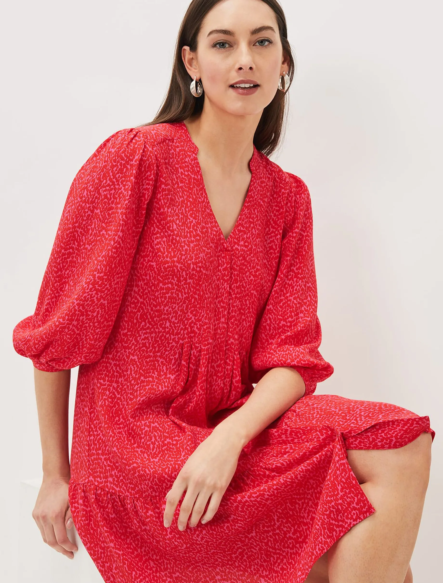 Penele Print Swing Dress
