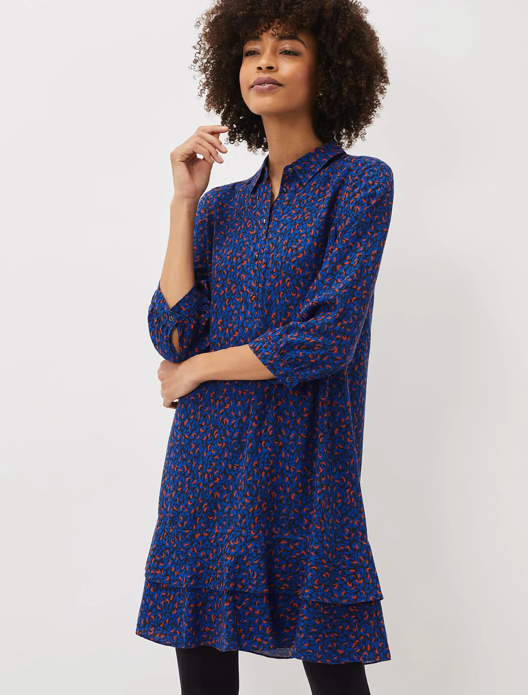 Penelope Animal Print Swing Dress