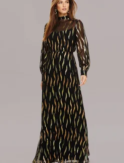 Penny Shimmer Silk Maxi Dress