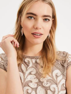 Perdy Tapework Lace Dress