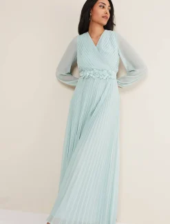 Petite Alecia Pleated Maxi Dress