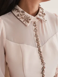 Petite Avah Embellished Bodycon Dress