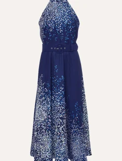 Petite Clea Print Midi Dress