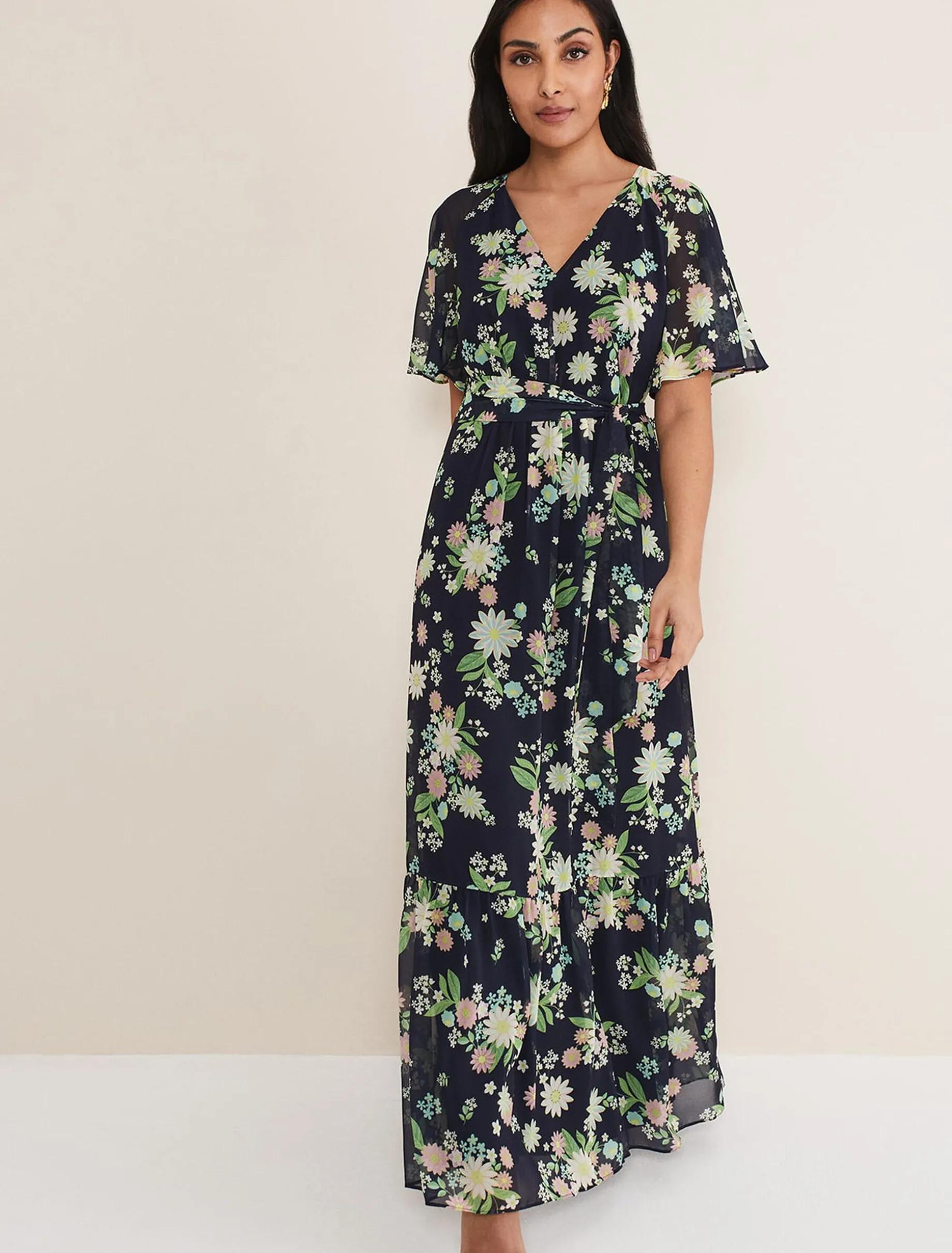 Petite Georgie Tiered Maxi Dress