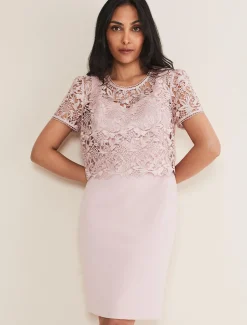Petite Isabella Lace Midi Dress