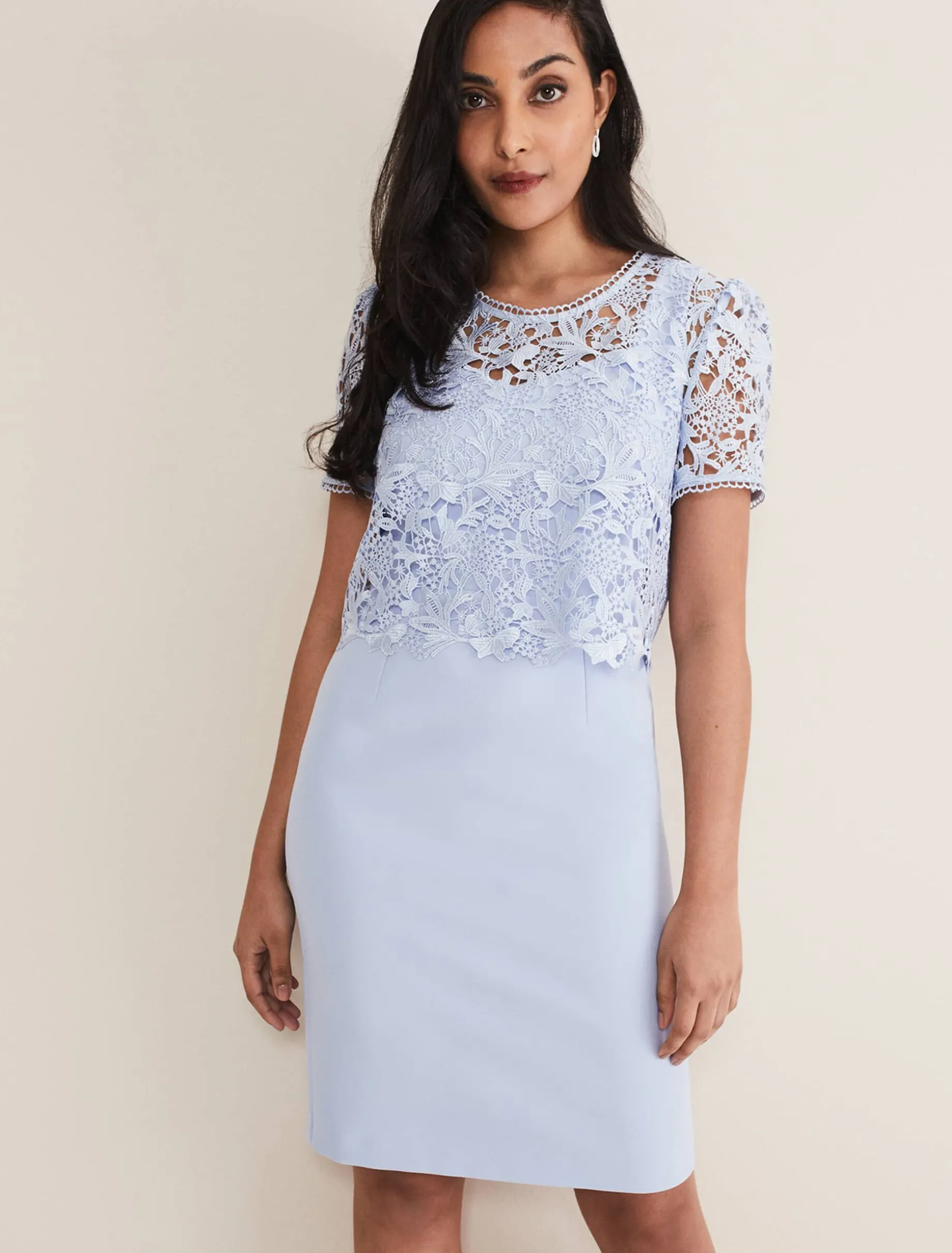 Petite Isabelle Lace Midi Dress
