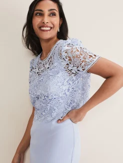 Petite Isabelle Lace Midi Dress