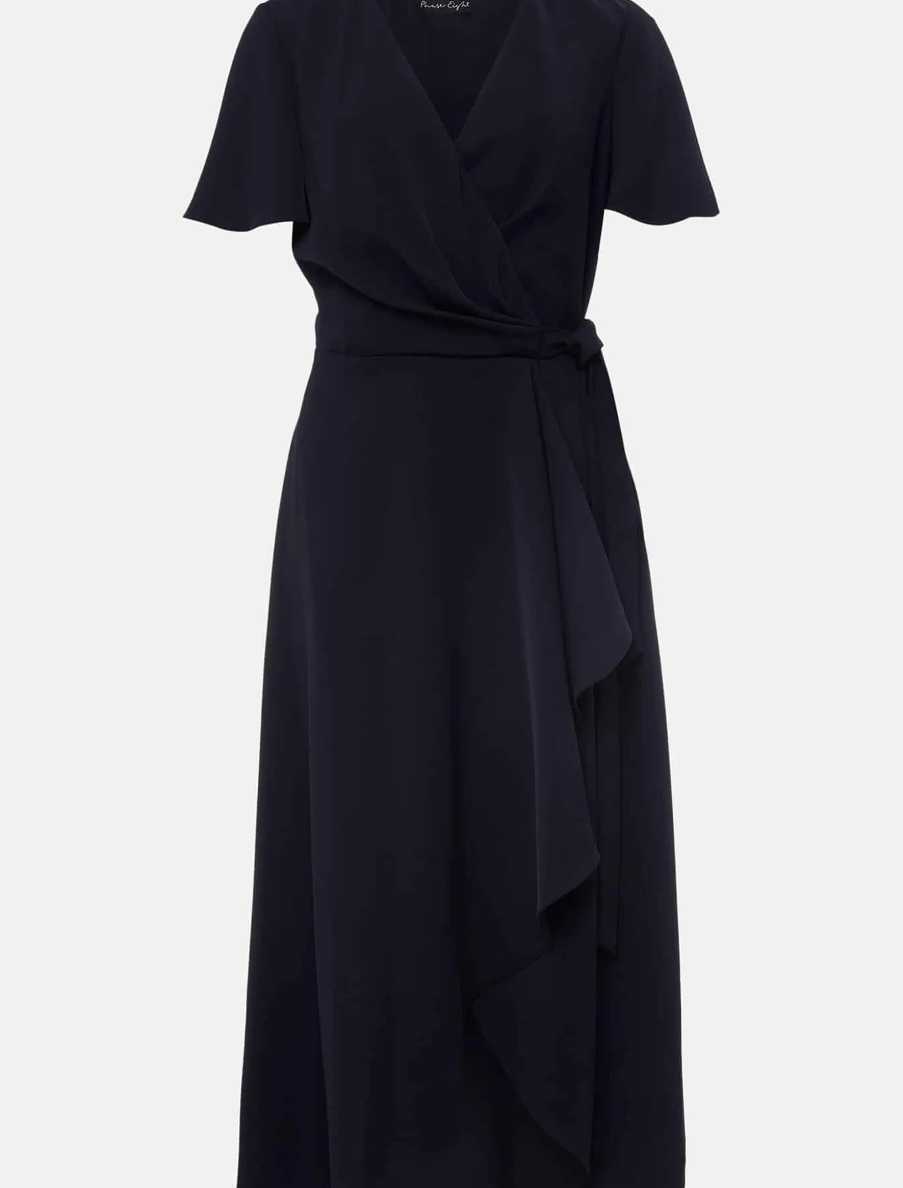 Petite Julissa Ruffle Wrap Midi Dress