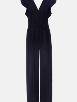 Petite Kallie V Neck Frill Jumpsuit