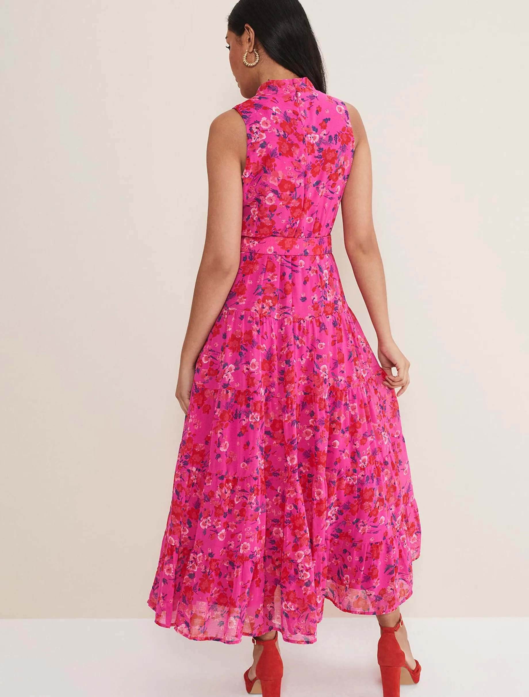 Petite Kara Tiered Floral Maxi Dress