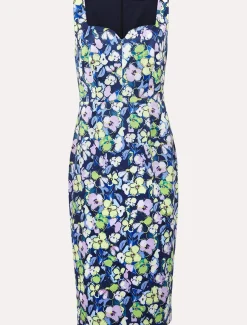 Petite Loretta Printed Scuba Dress