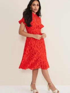 Petite Lulu Lace Midi Dress