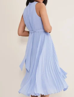 Petite Simara Pleated Midi Dress