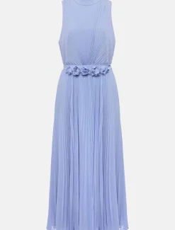 Petite Simara Pleated Midi Dress